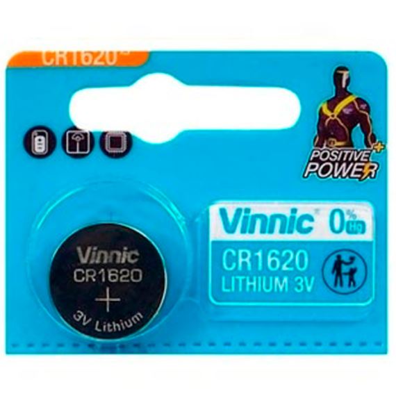 Pila Vinnic Cr1620 Blister x5 unidades.