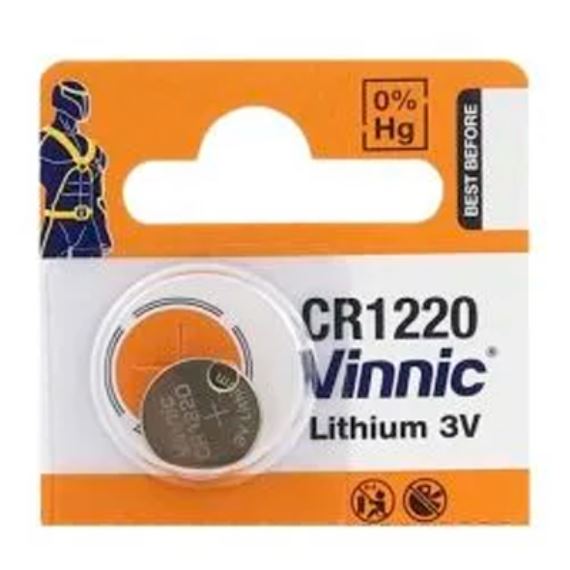 Pila Vinnic Cr1220 Blister x5 unidades.