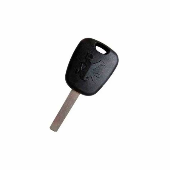 Carcasa Llave Peugeot 307 Portachip Mapa Logo Negro B10b