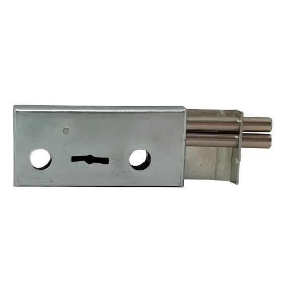 Cerrojo Para Blindex Tapa Larga 2 Pernos Horizontal  Olipe 98