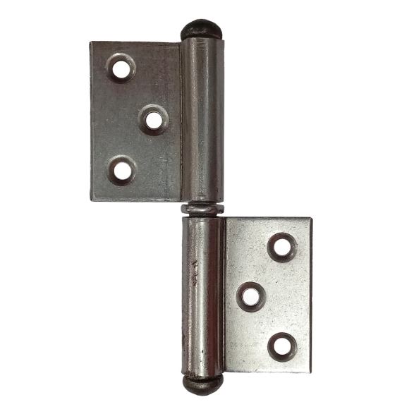 Bisagra Ficha Carpintero 80x20x1,5 Reversible Hierro Pulido - Caja