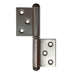 Bisagra Ficha Carpintero 80x20x1,5 Reversible Hierro Pulido - Caja