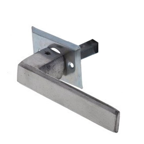 Manija Biselada Giratoria De Aluminio Plateado