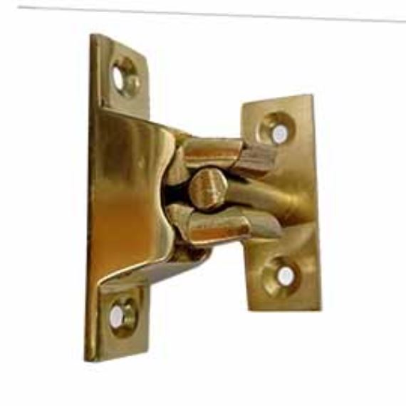 Reten de Piso para Puerta Bronce Pulido 